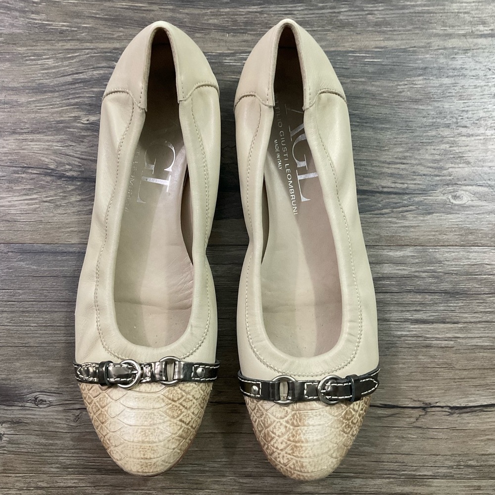 AGL Monika Cap Toe Ballet Flat Sz 41 / US 11 - Picture 2 of 7